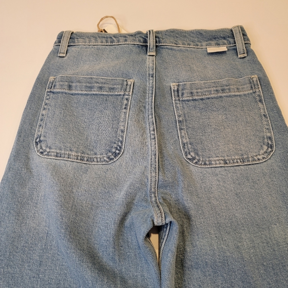 Boyish Denim The Ricky Flare Jean High Rise Light Wash Distressed Size 25 NEW! - Picture 13 of 15